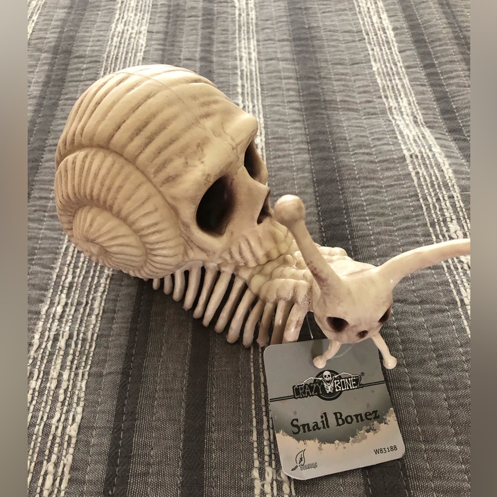 NWT Crazy bonez Snail skeleton Halloween
